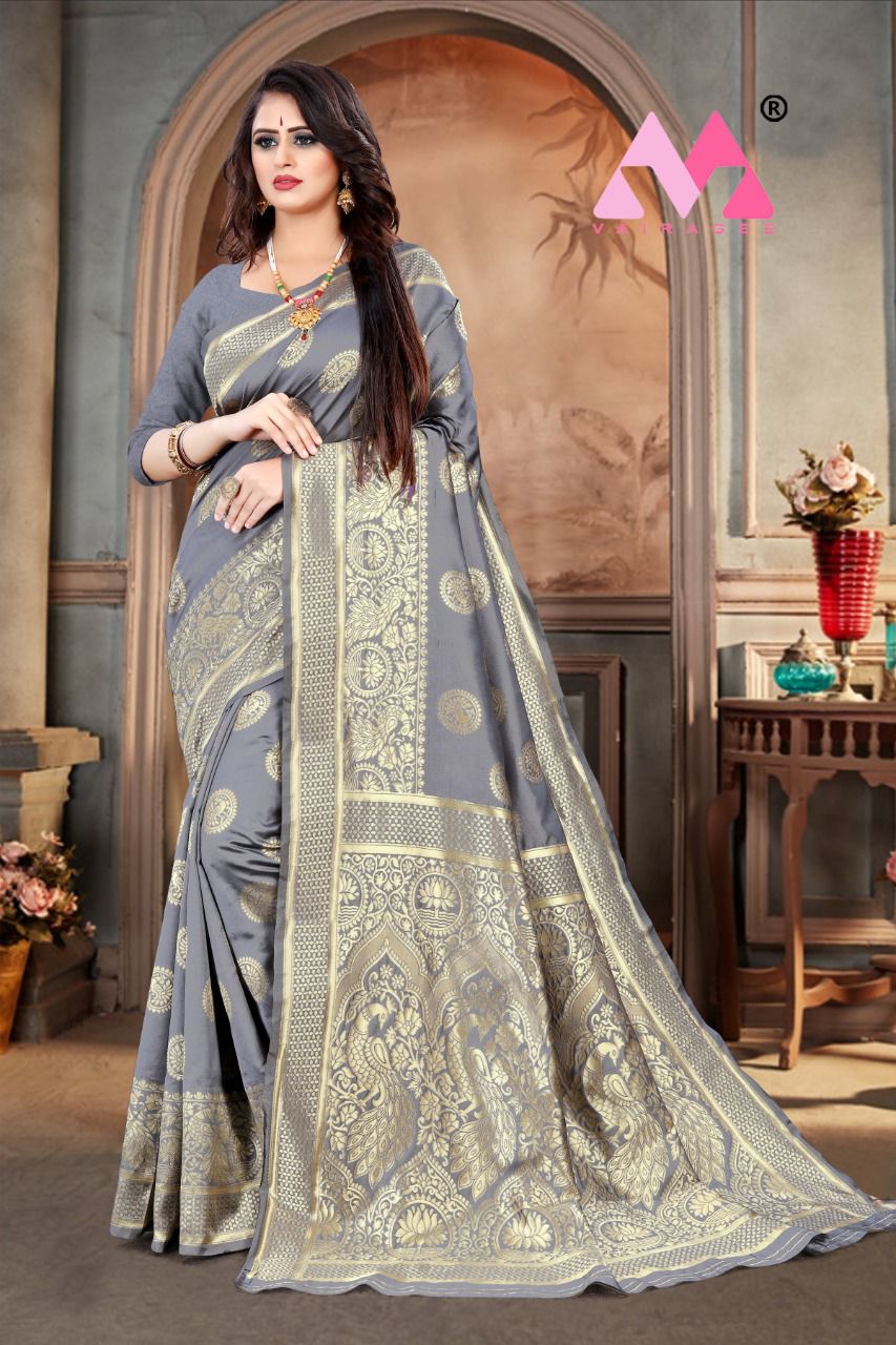 Vivera Pavitra 5 Fancy Festive Wear Designer Printed Banarasi Silk Saree Collection